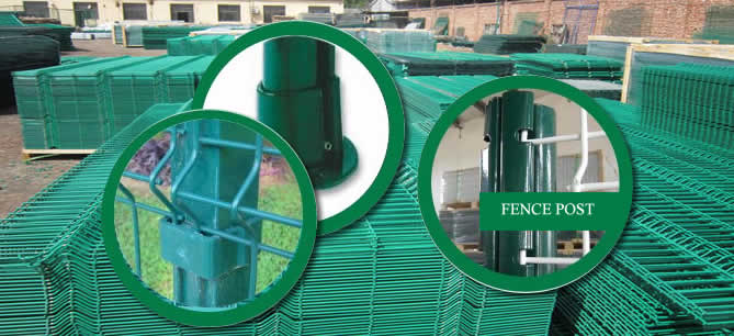 Galvanized Steel Welded Mesh Green Pvc Coated